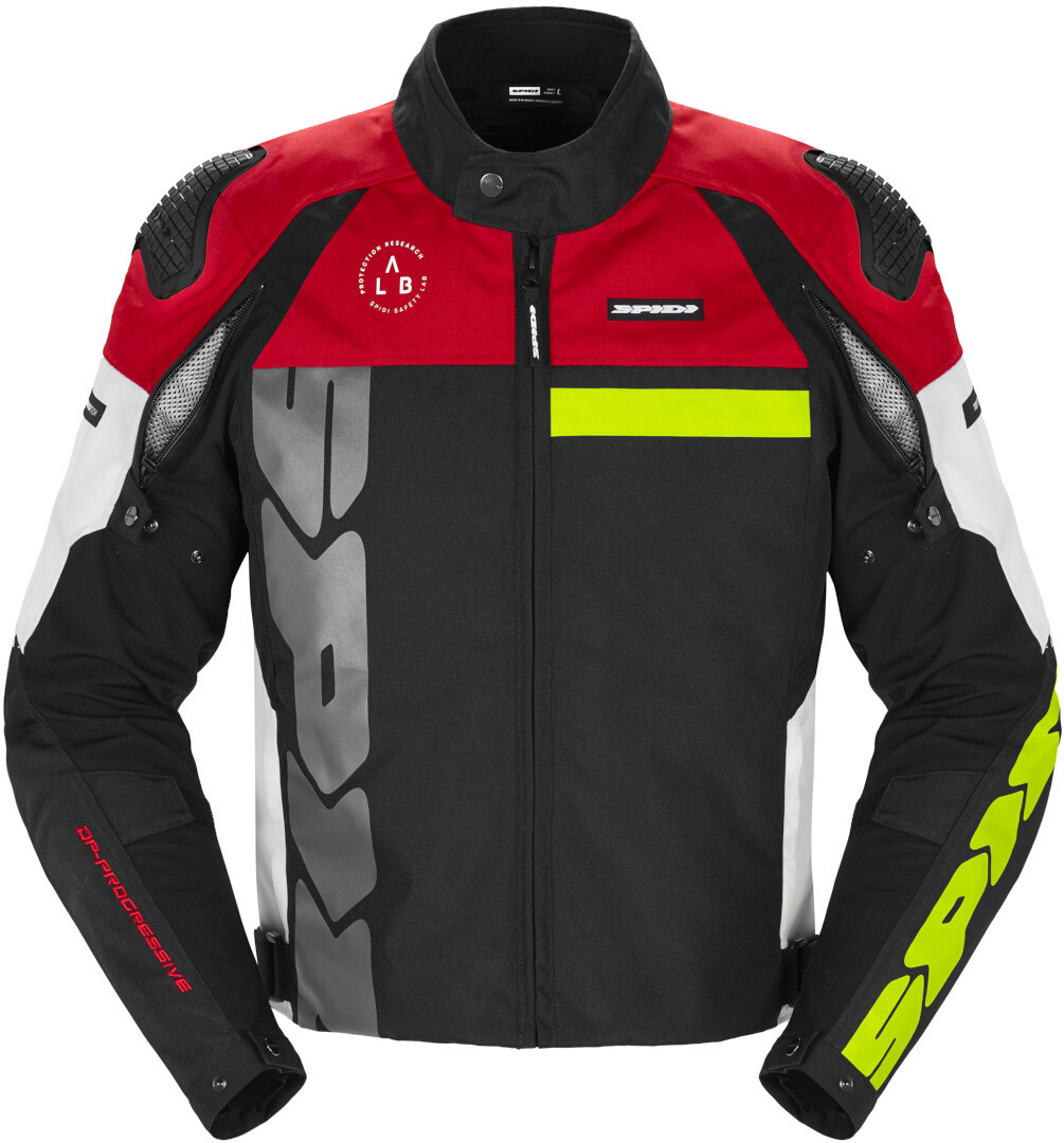 Spidi Progressive Tex perforated Motorcycle Textile Jacket white/red 3XL Figure 1