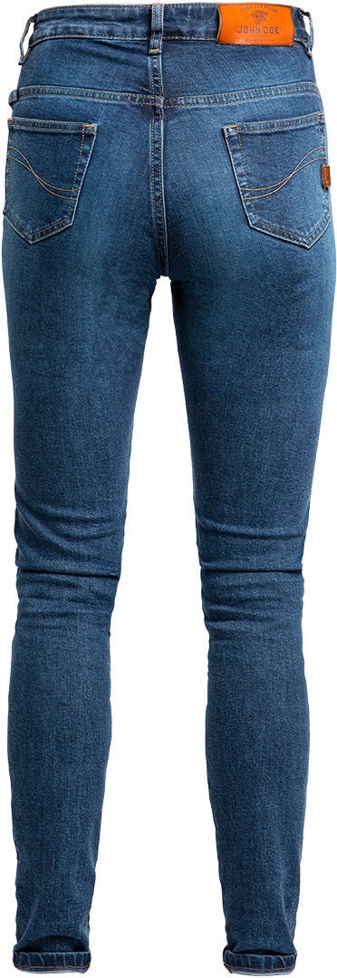 John Doe Luna High Mono Dames Motorcycle Jeans Blue Stone Wash 36 L30 Figuur 3