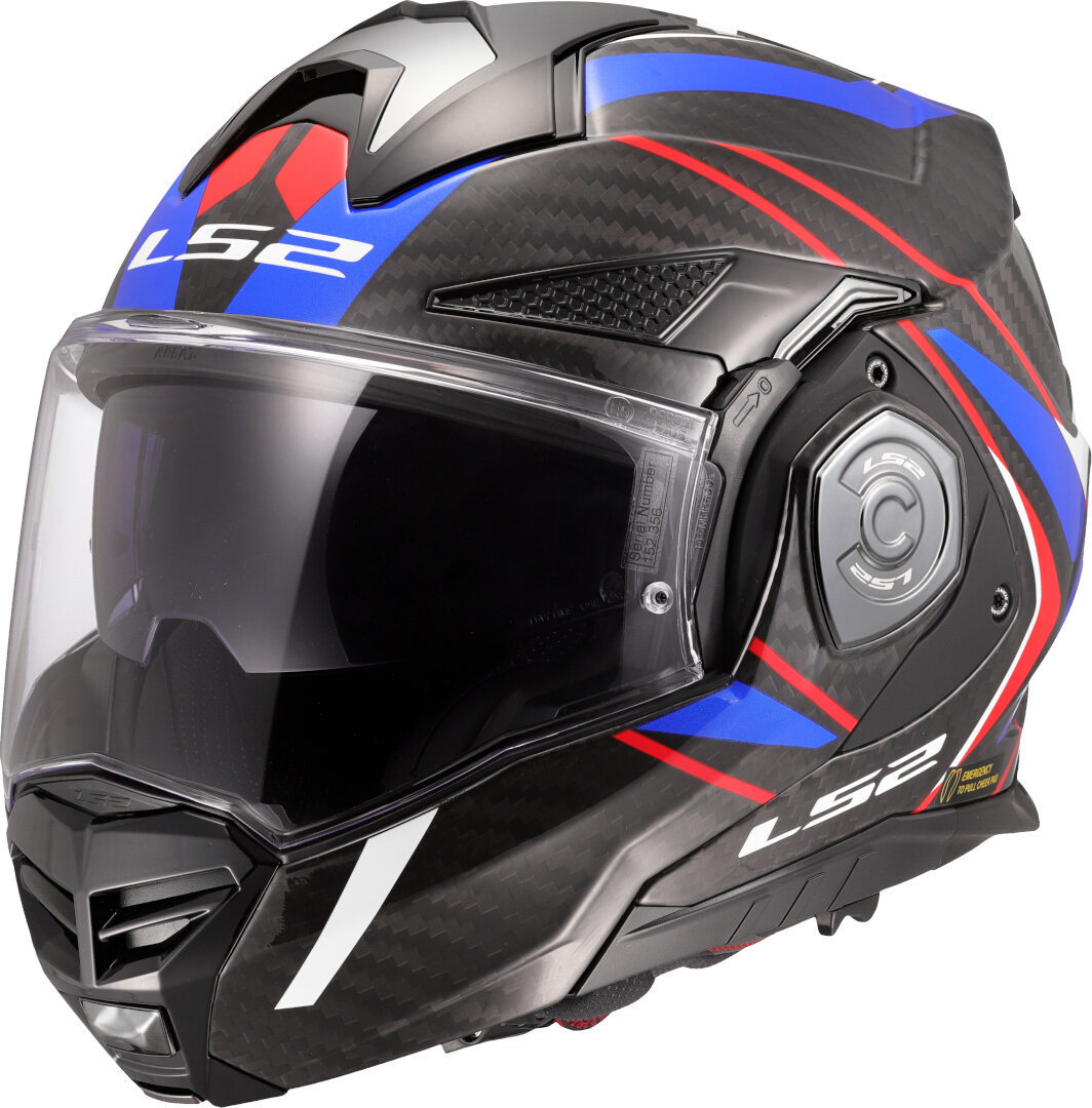 LS2 FF901 Advant X Carbon Future II Шлем белый/синий/красный М (57/58) Рисунок 1