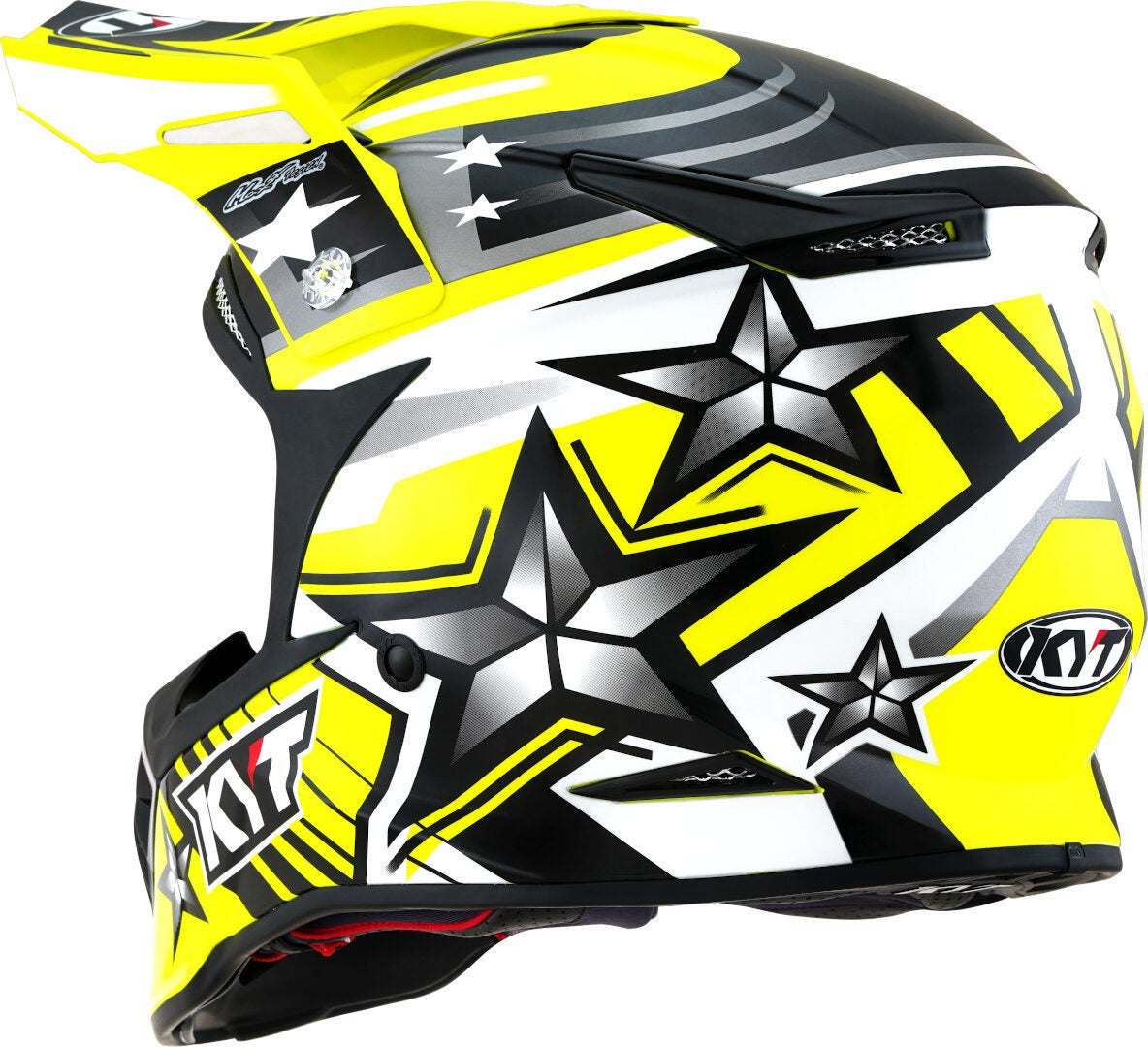 KYT Skyhawk Ardor Casco motocross giallo XL (61/62) Figura 3