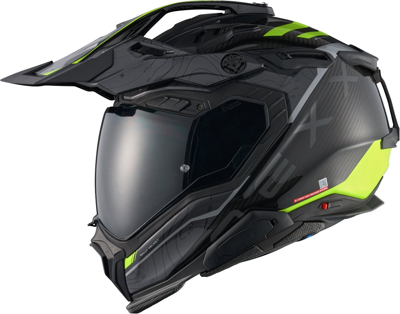 Nexx X.WED 3 Furka Carbon Motocross Helm grau/neon-gelb XXL (63/64) Abbildung 3