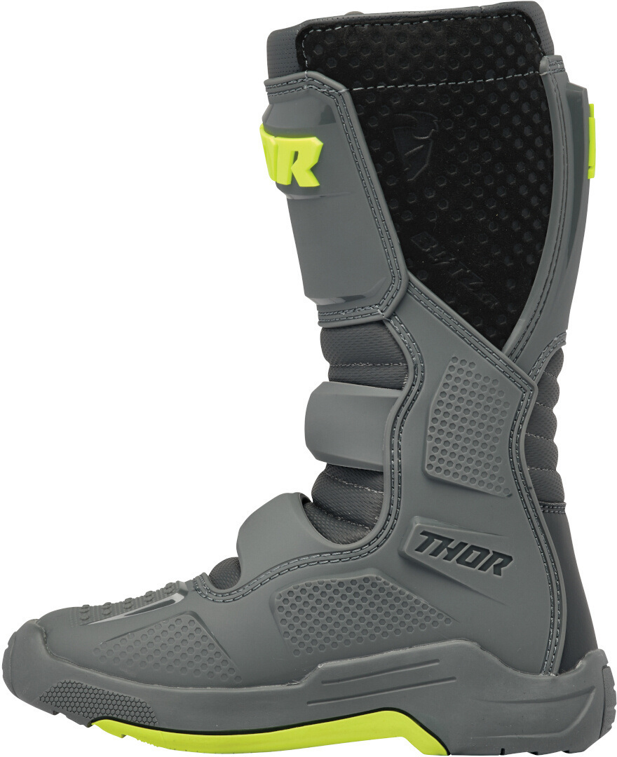 Thor Blitz XR MX Botas de motocross para jovens cinza/amarelo 5 Figura 3