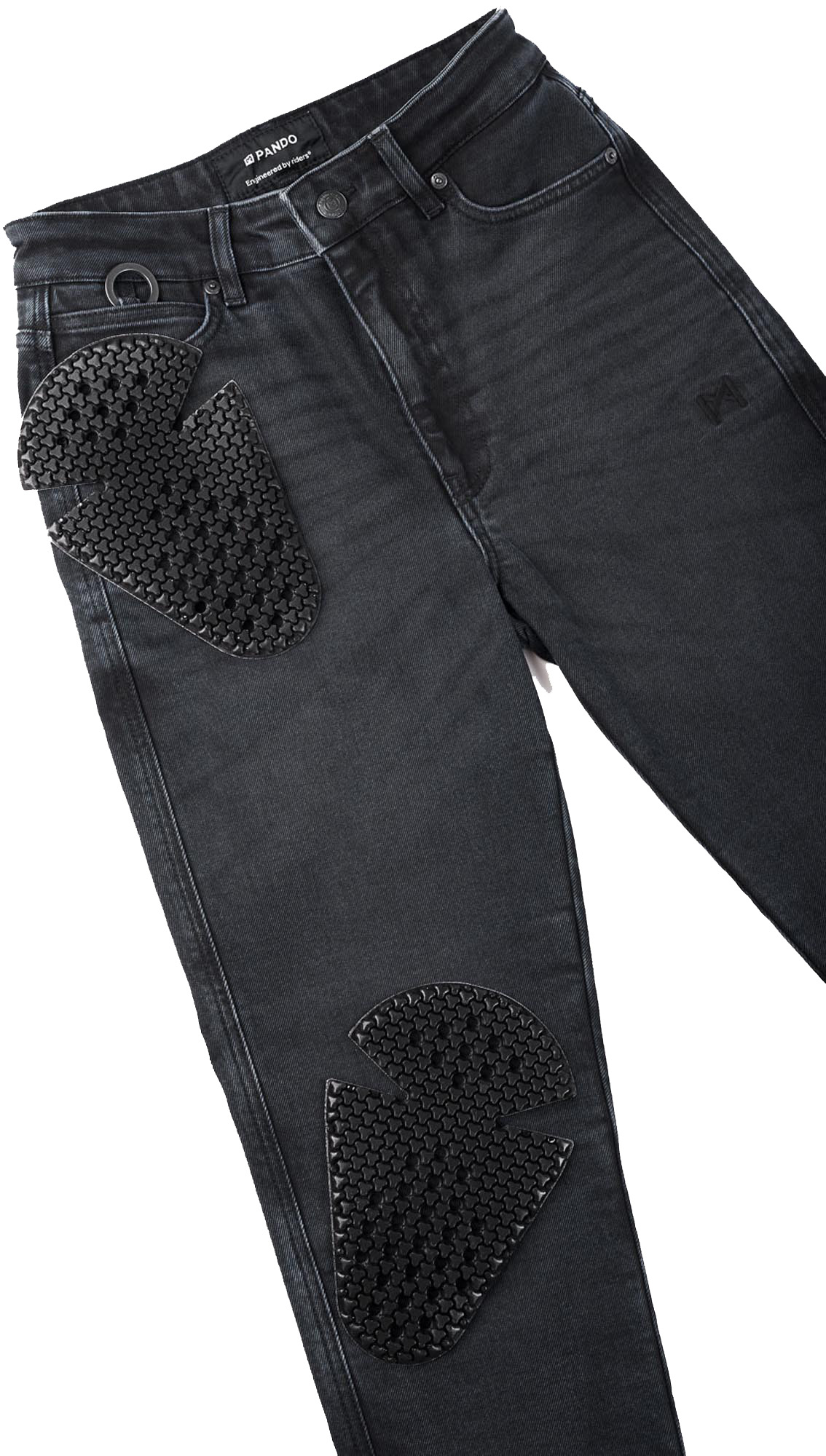 Pando Moto Kaya Slim Graphite Damen Motorrad Jeans 26/32 Abbildung 3
