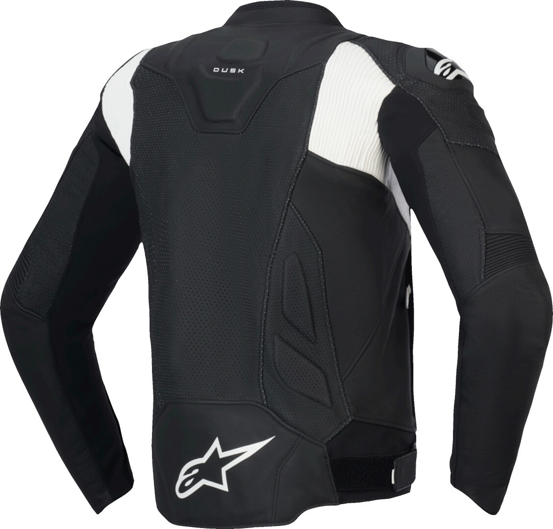Alpinestars Dusk Airflow perforated Motorcycle Leather Jacket black/white 54 Figure 2