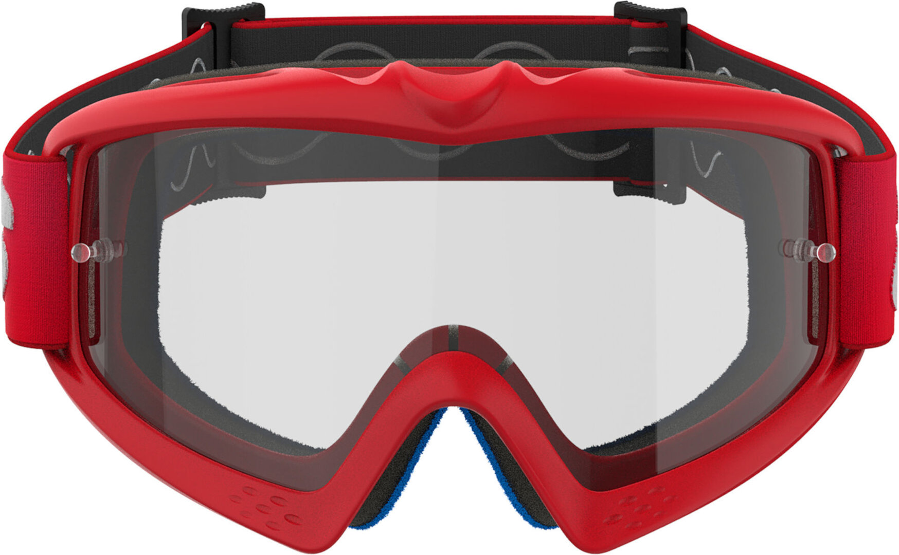 Alpinestars Vision Blaze Clear Ochelari de motocross pentru tineret Roșu/Alb Figura 3