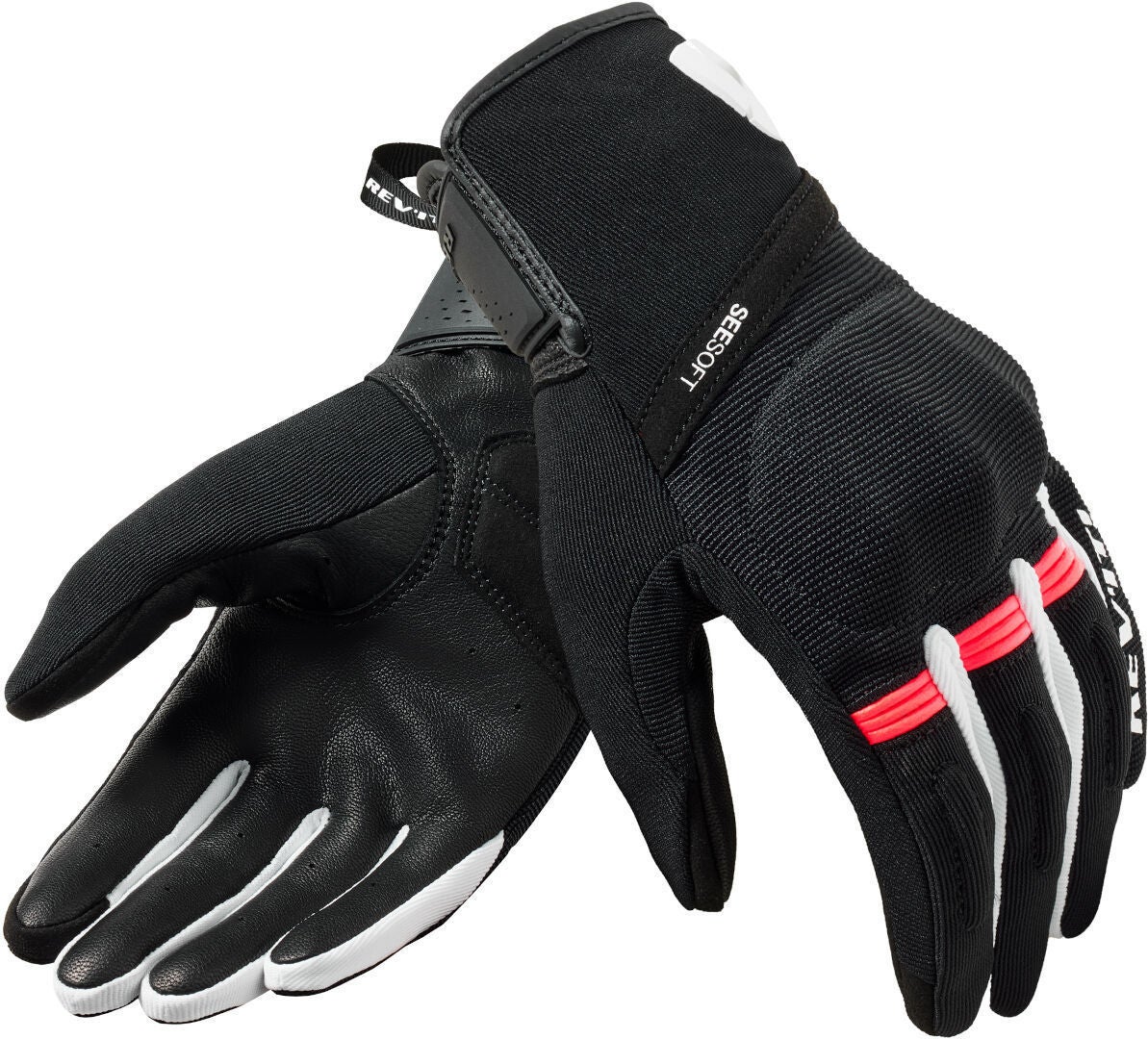 Revit Mosca 2 Motorcykelhandsker til damer sort/pink L Figur 1