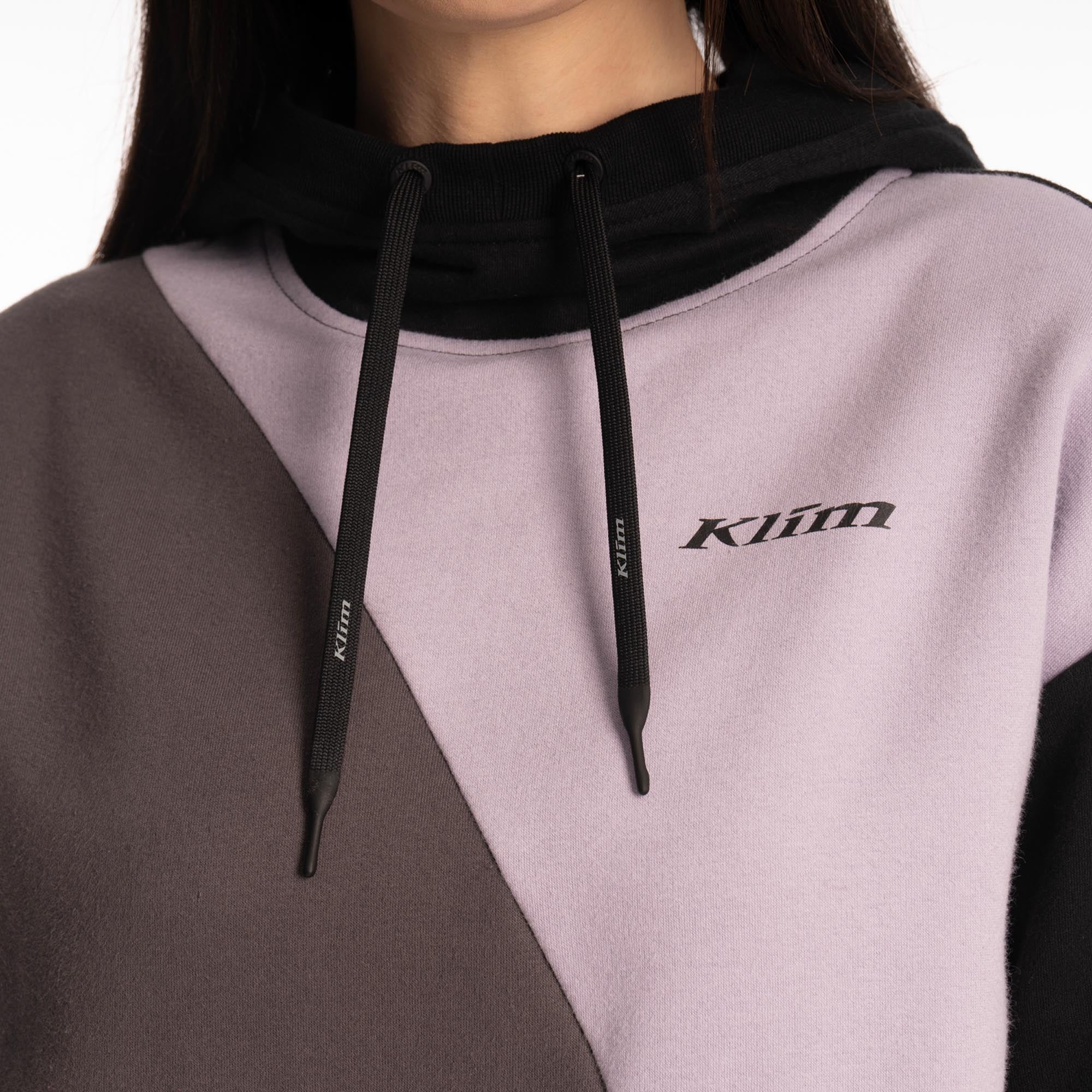 Klim Mori Point レディースフーディー 黒/紫 XL 図5