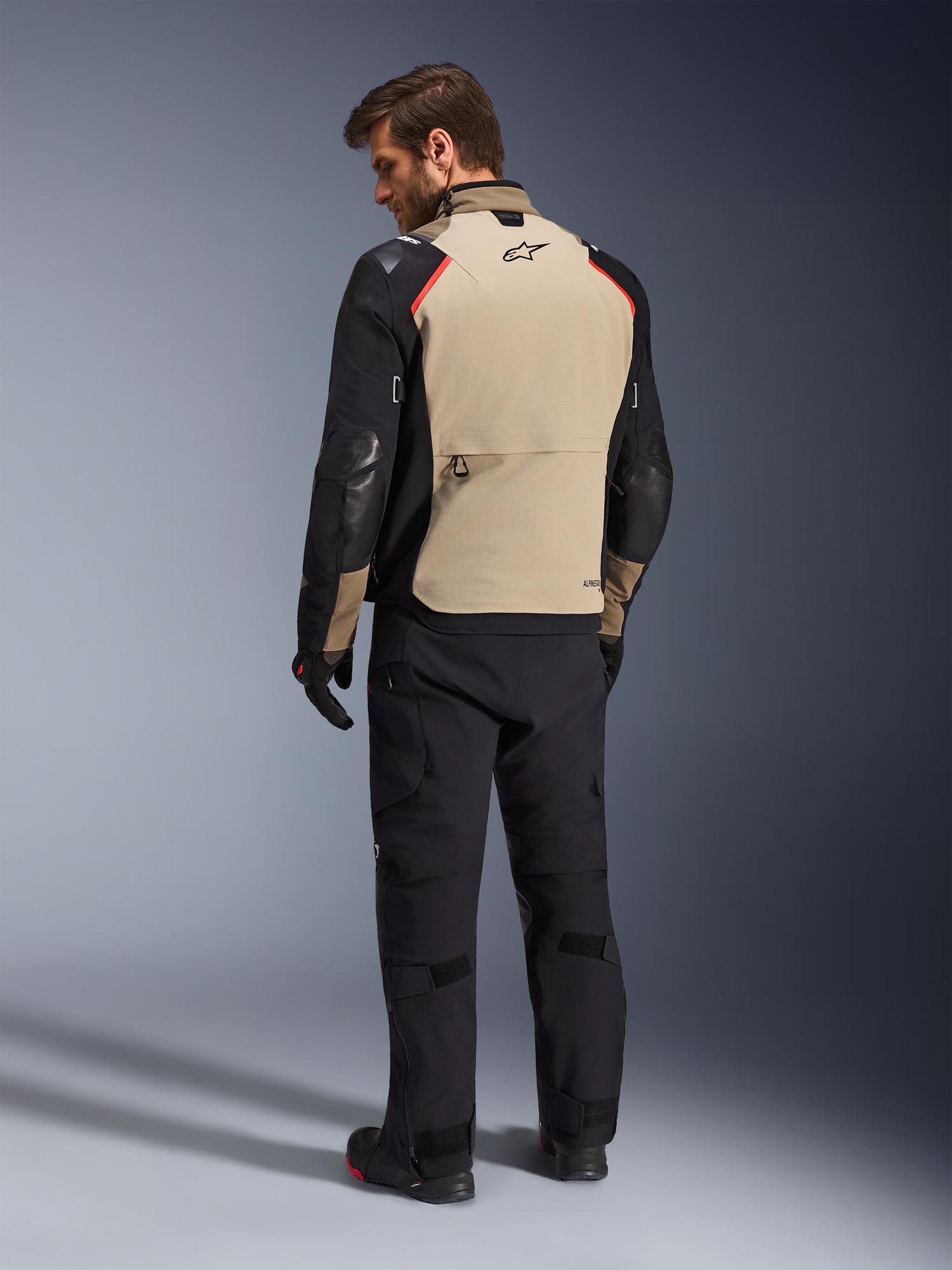 Alpinestars Andes Pro Drystar XF waterproof Motorcycle Textile Jacket brown/black/grey L Figure 5