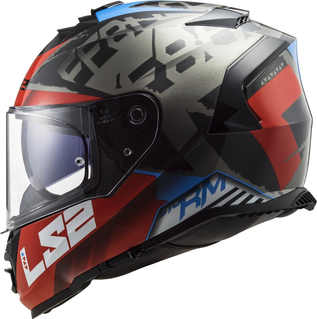 LS2 FF800 Storm Sprinter Helmet black/grey/red L (59/60) Figure 4