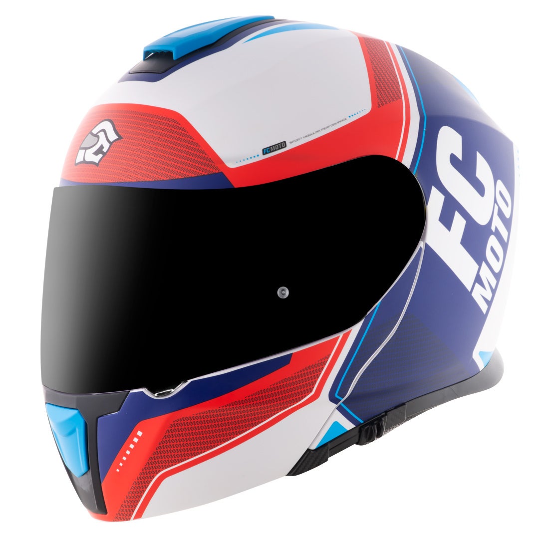 FC-Moto Novo Circuit Casco blu/rosso/bianco XL (61/62) Figura 1