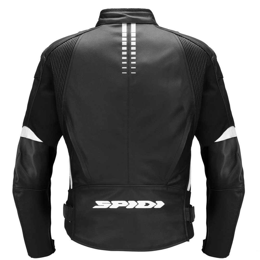 Spidi NKD-1 Motorcycle Leather Jacket black/white 56 Figure 2