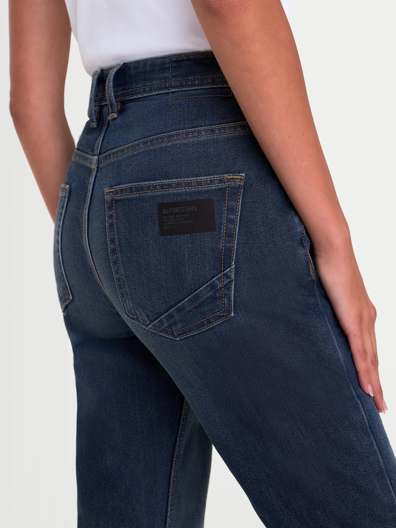 Alpinestars Stella Flex-Ast 5 Ladies Motorcycle Jeans Indigo Wash 27 Figure 9