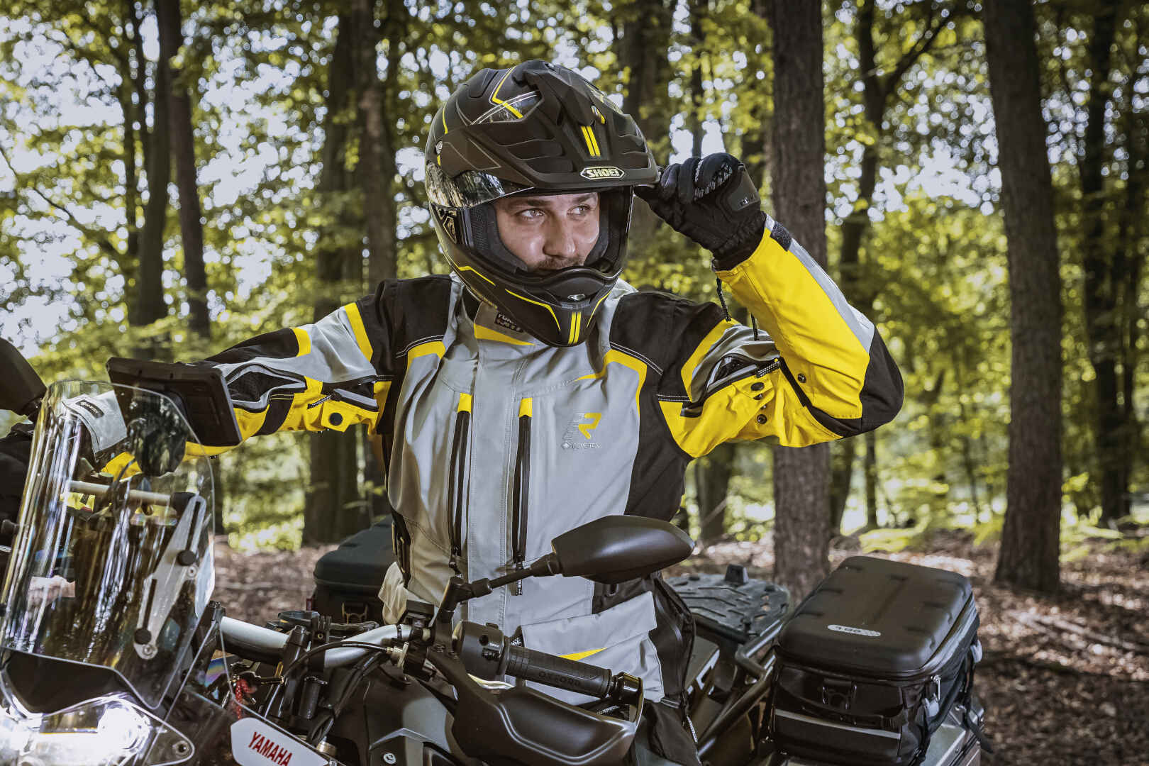 Rukka Rimo-R Motorfiets textiel jas zilver/geel 62 Figuur 3