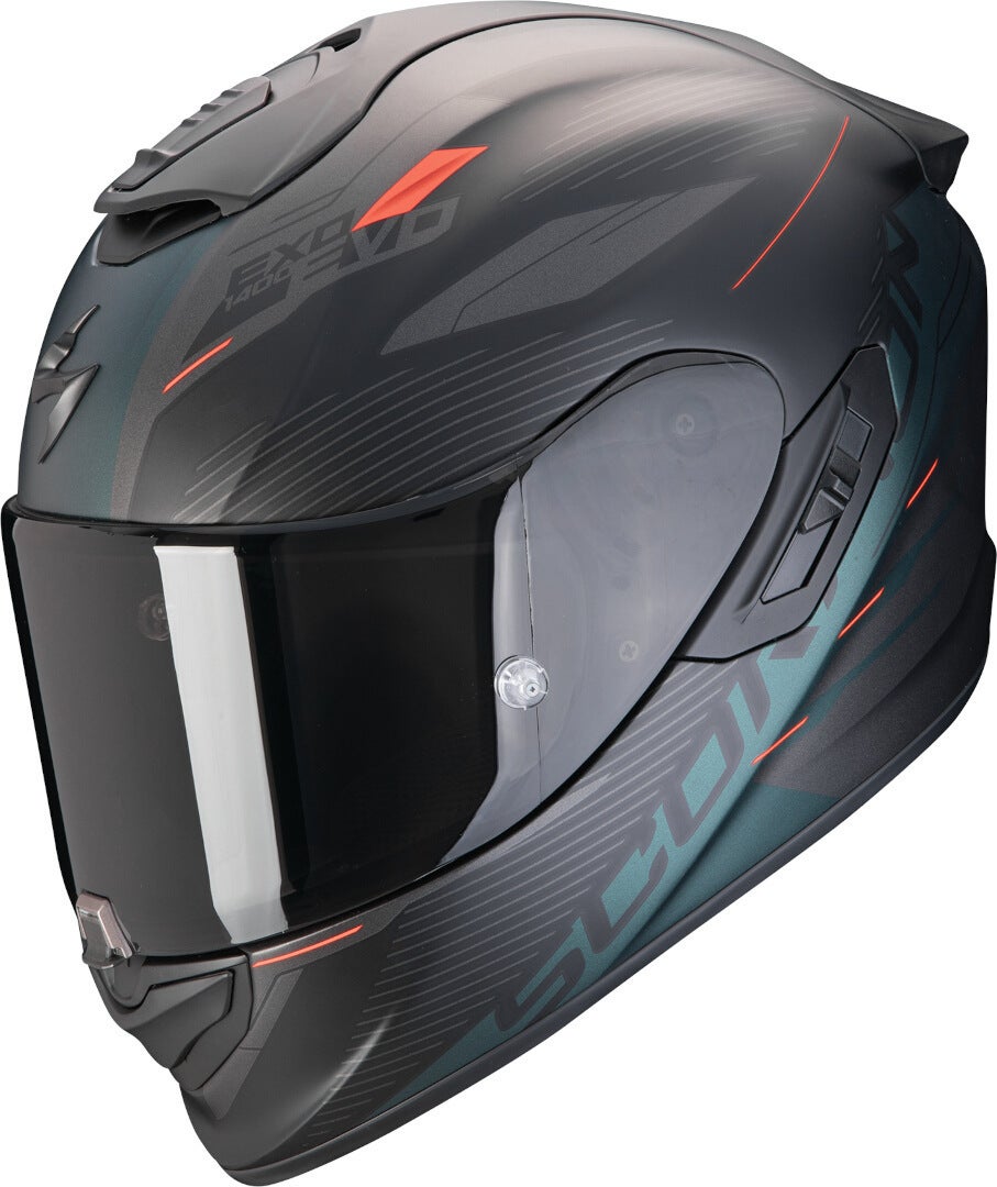 Scorpion Exo-1400 Evo 2 Air Luma Přilba černá matná/zelená XL (61/62) Obrázek 1
