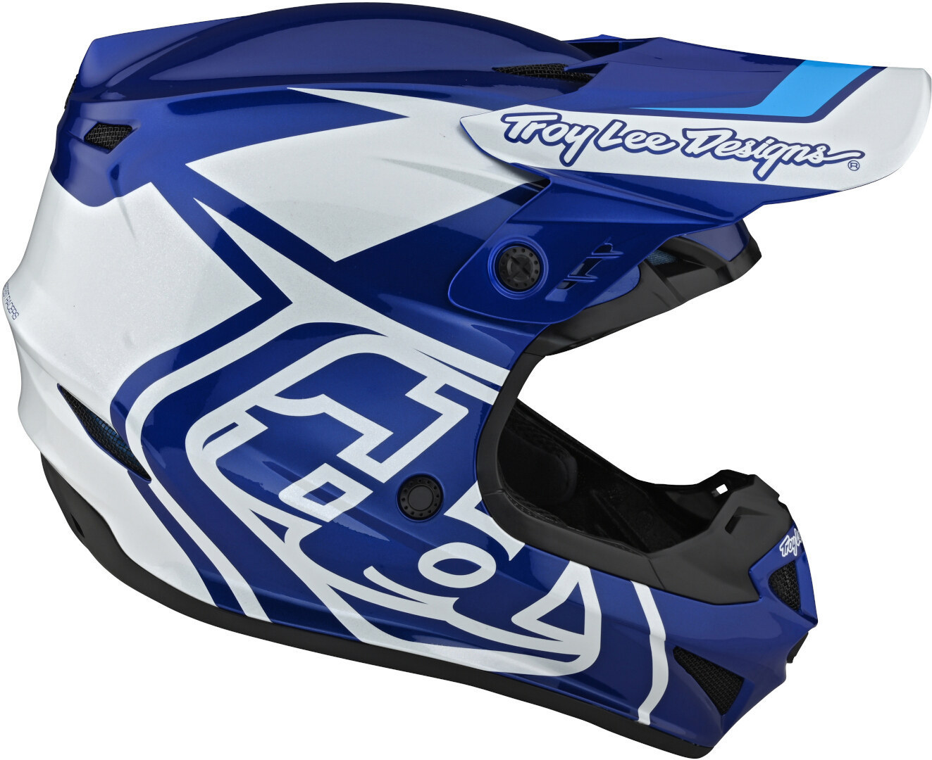 Troy Lee Designs GP Overload Casco de Motocross azul/blanco 2XL Figura 4