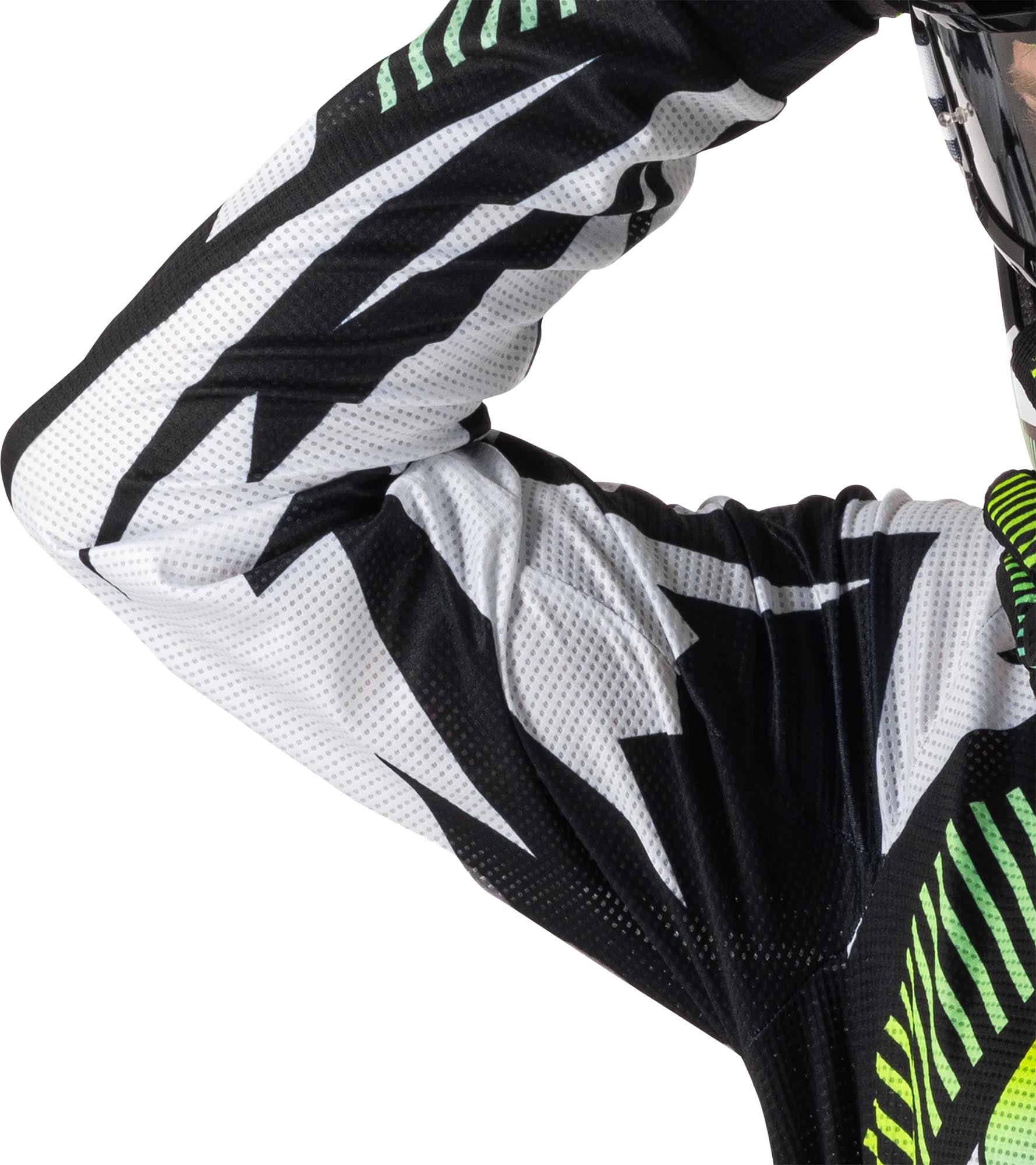 Leatt Moto 3.5 Arrow Maillot Motocross Blanc/Noir/Vert L Figure 3