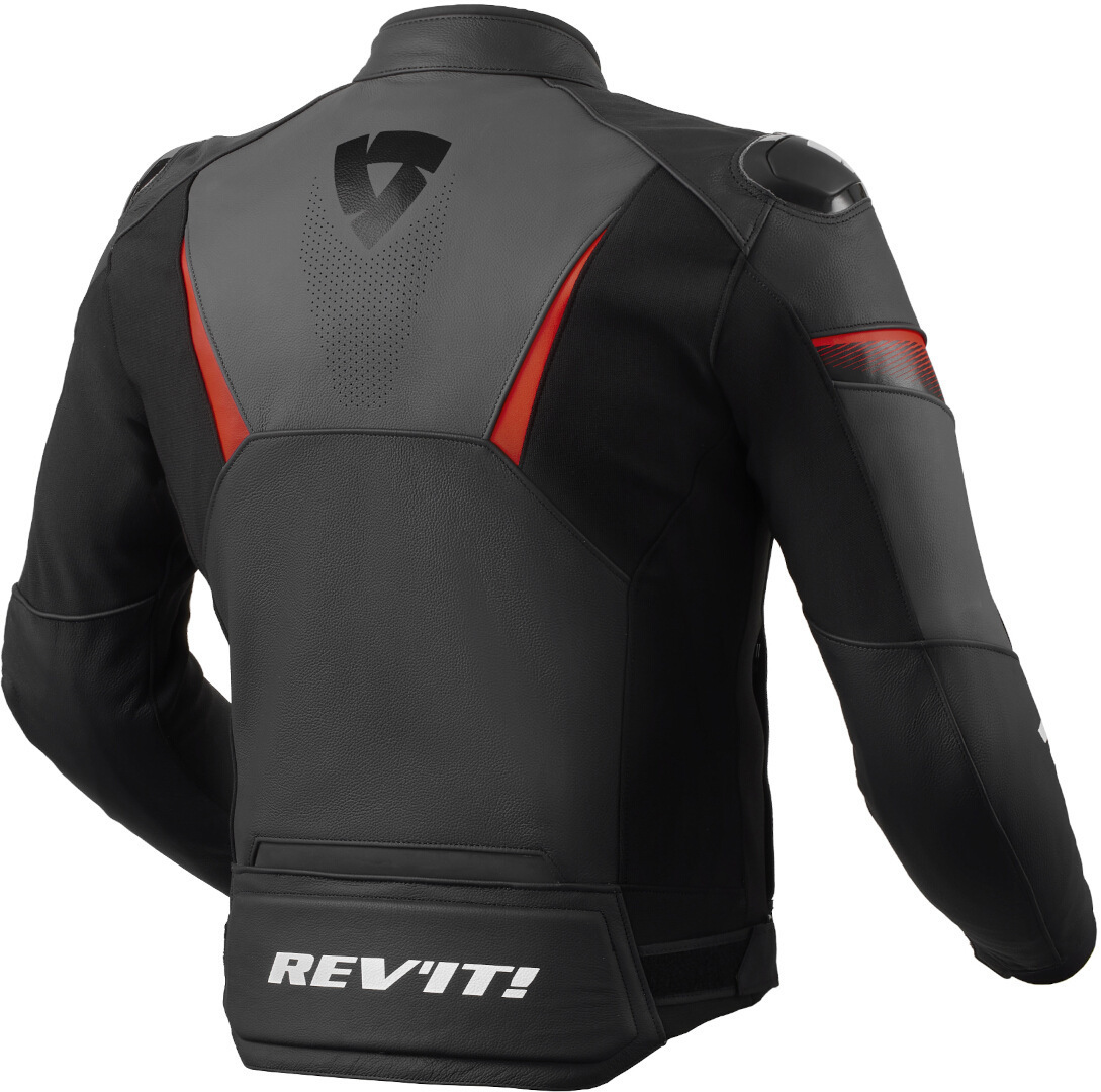 Revit Argon 2 perforated Motorcycle Leather Jacket black/red 48 Figure 2