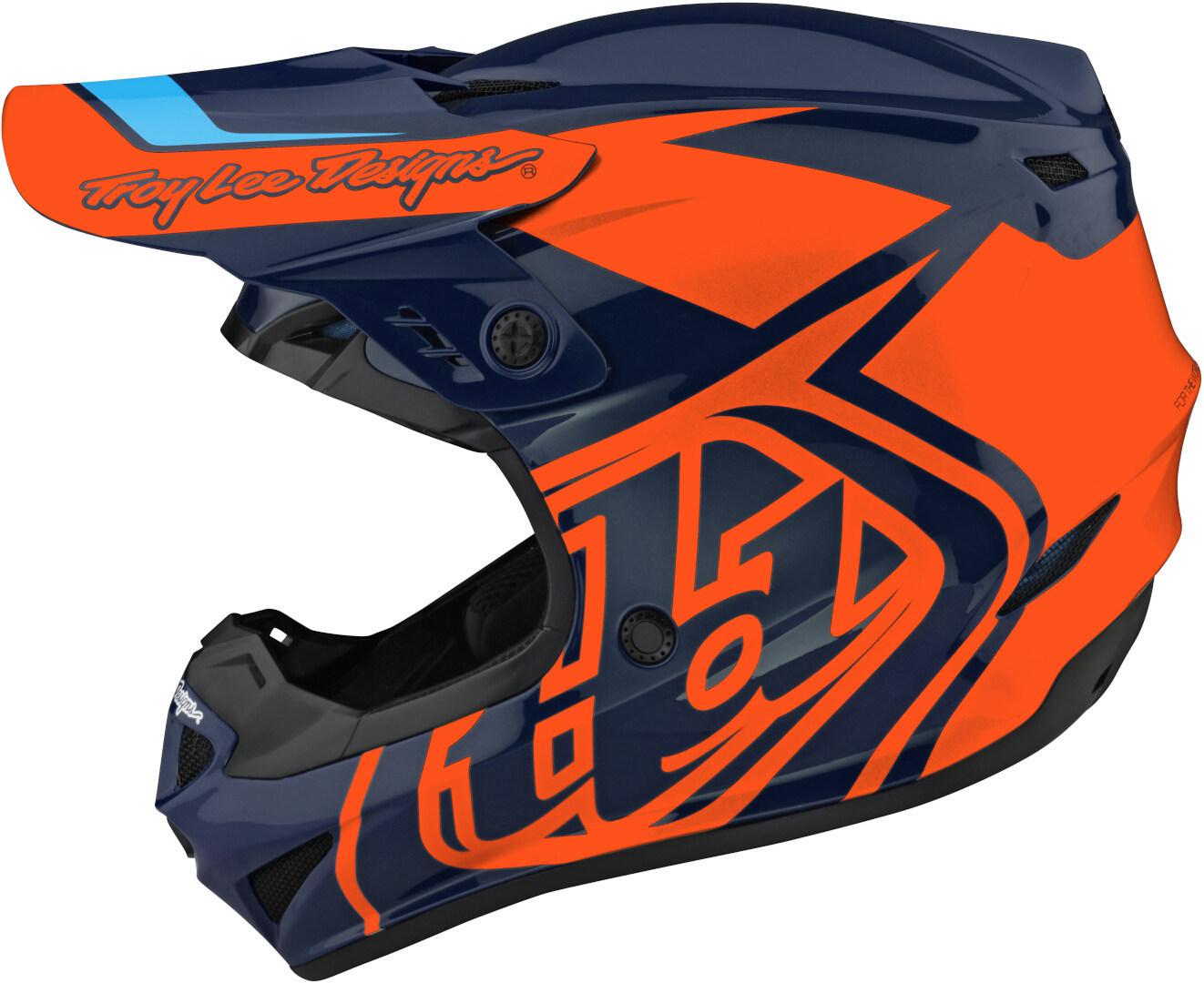 Troy Lee Designs GP Overload Motocross Helm orange/blau XL Abbildung 1