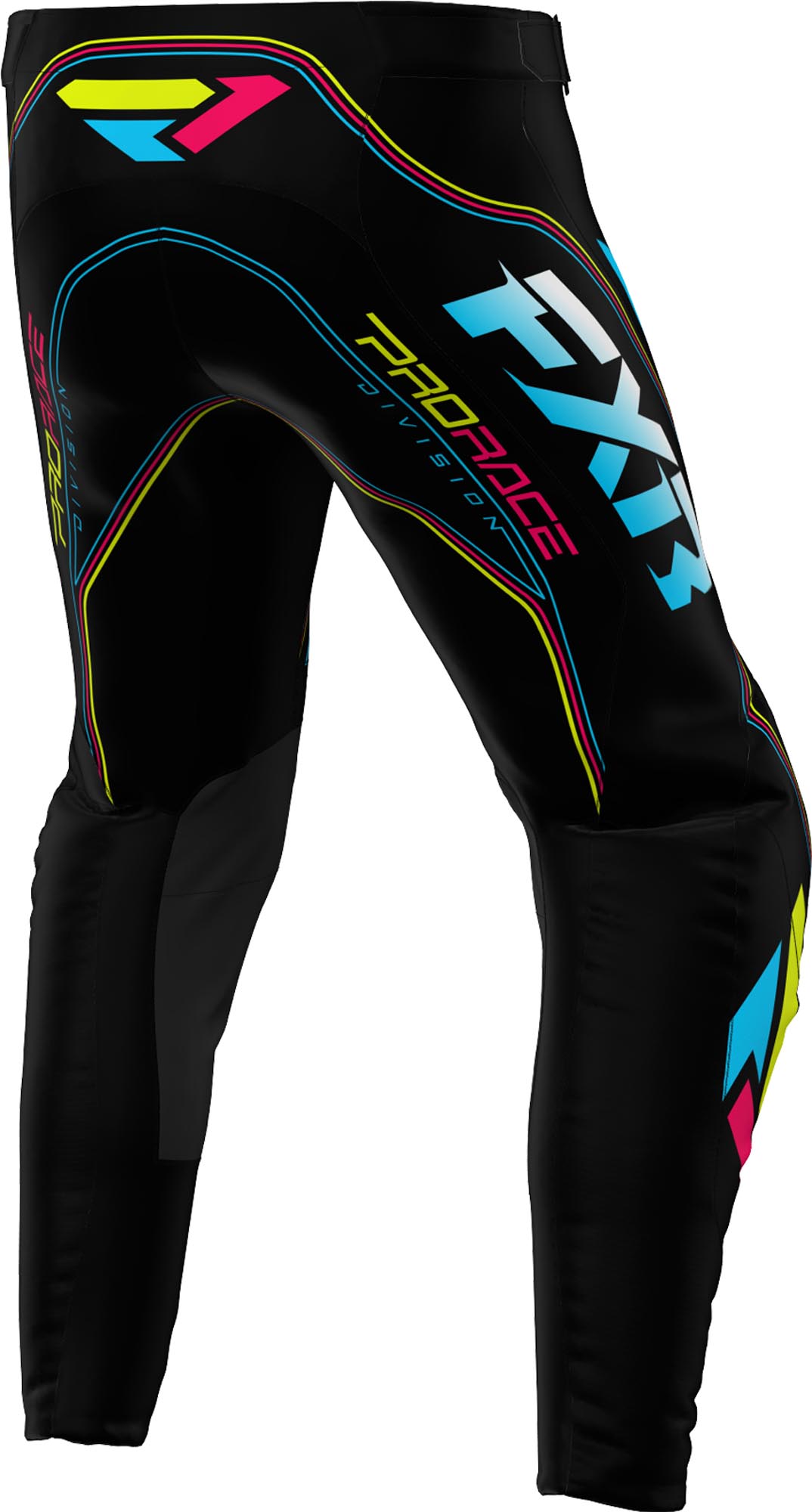 FXR Revo Velocity Motocross Hose schwarz/blau/gelb 38 Abbildung 2