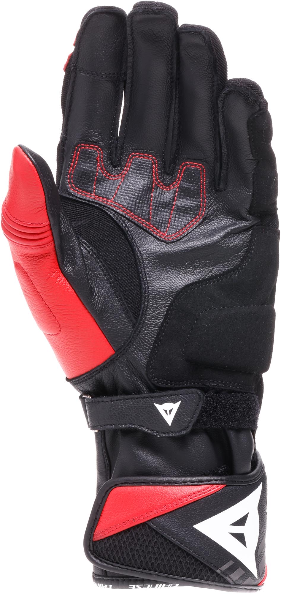 Dainese Reacto Carbon Long Motorsykkelhansker svart/rød L Figur 3