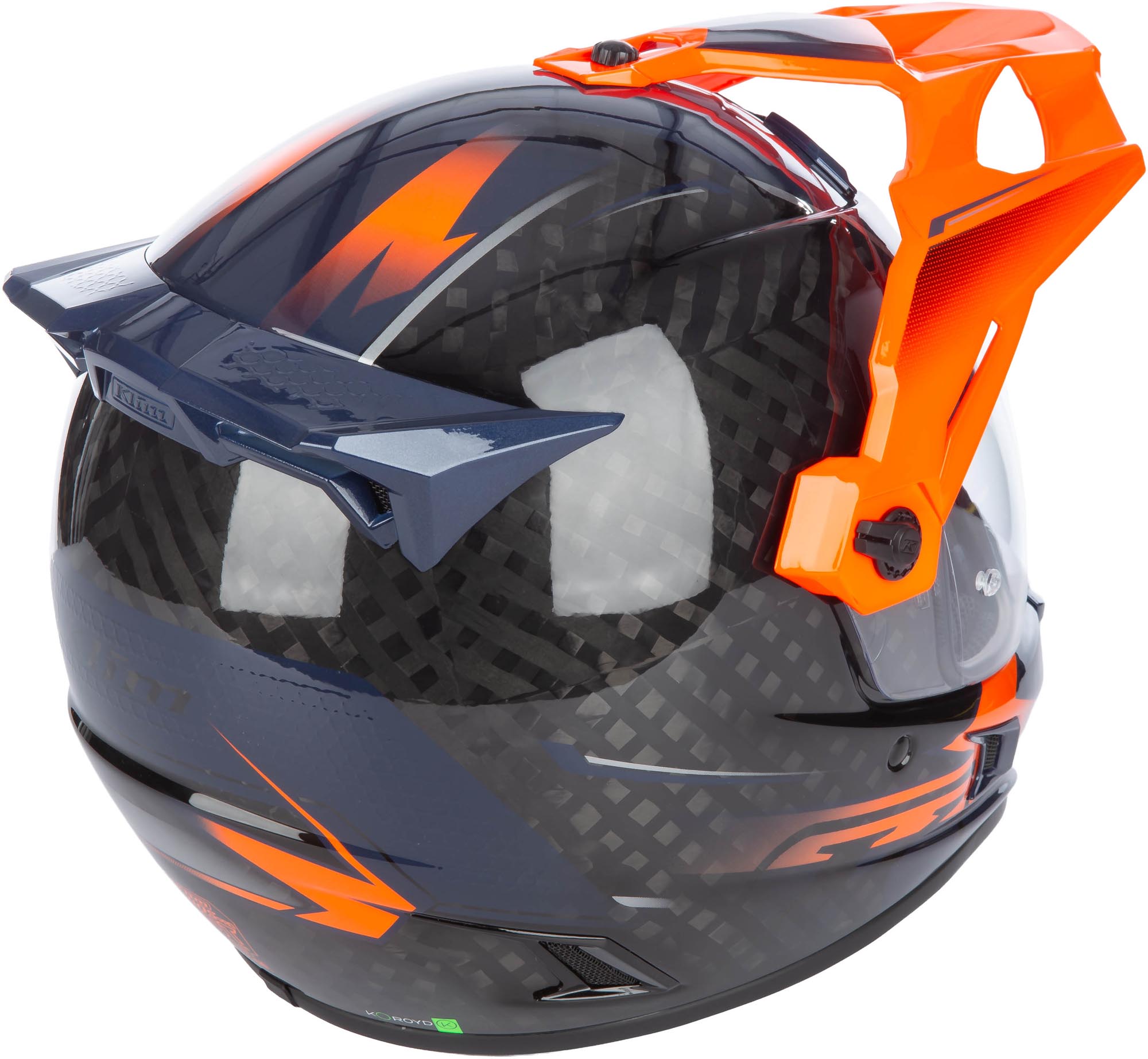 Klim Krios Pro Echo Carbon Enduro Helmet black/orange M (57/58) Figure 4