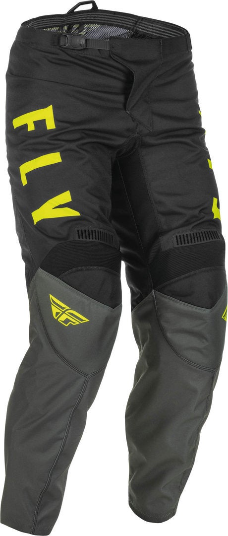 Fly Racing F-16 Motocross bukser sort/gul 34 Figur 1