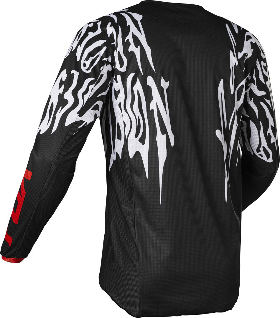 FOX 180 Peril Motocross Jersey sort/rød M Figur 2