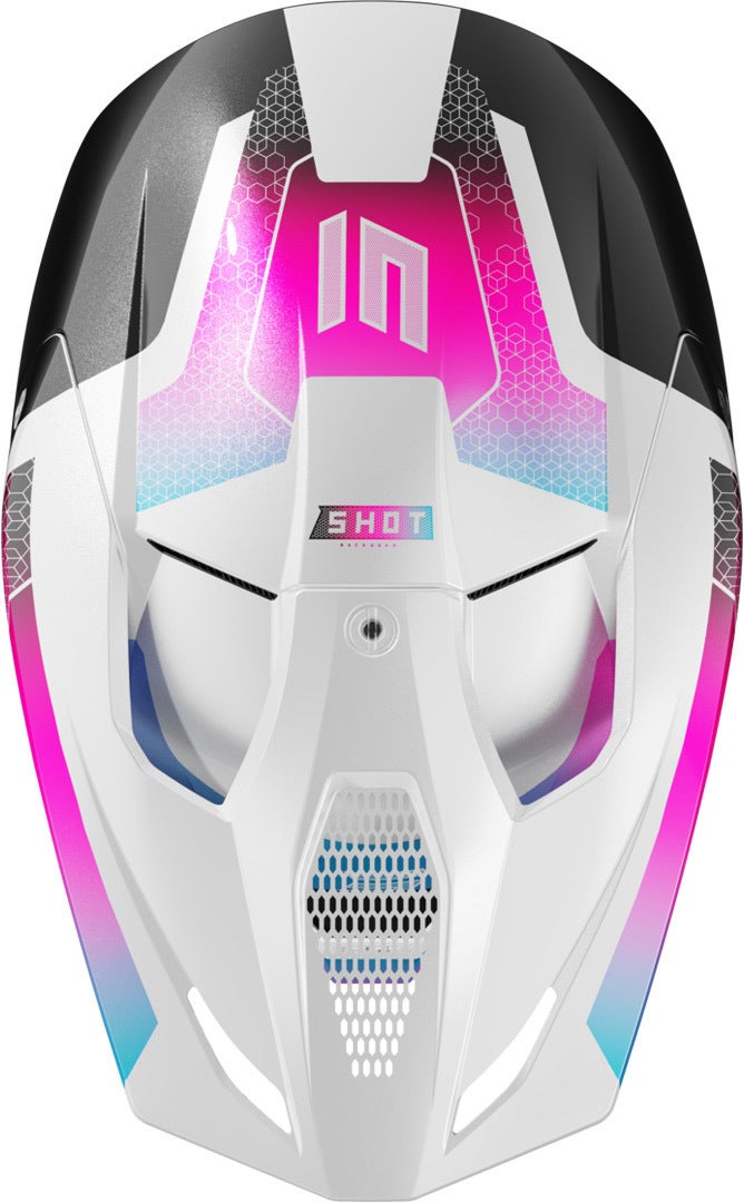 Shot Race Phaser Capacete de motocross preto/branco/rosa S (55/56) Figura 3