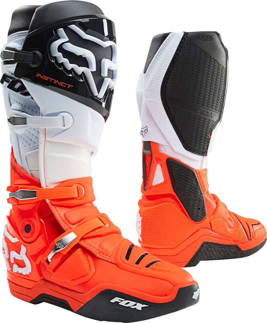 FOX Instinct Bottes motocross Noir/Blanc/Orange 10 Figure 1