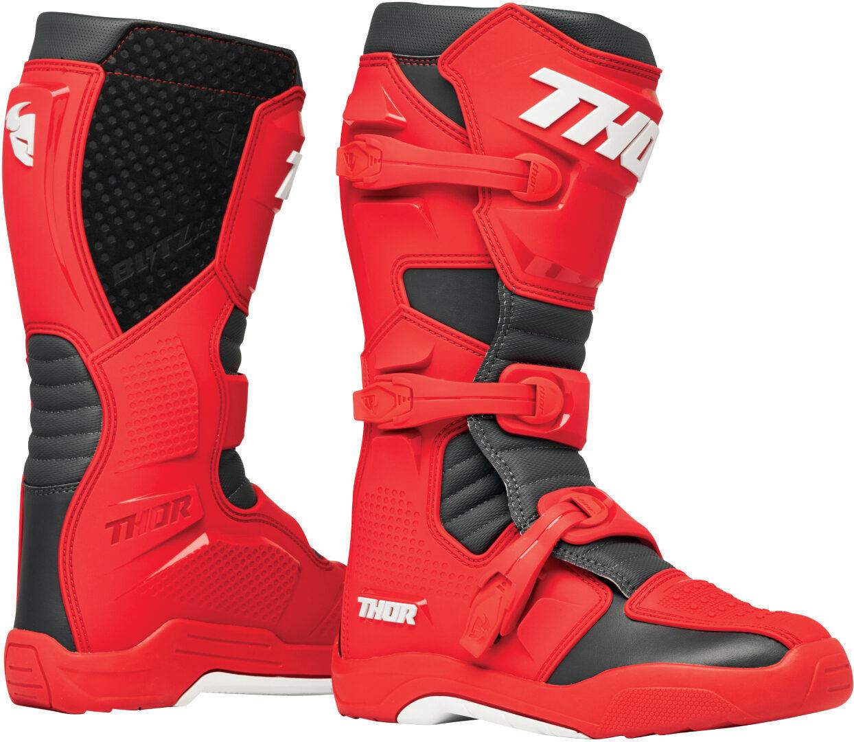 Thor Blitz XR MX Motocross støvler rød/sort 15 Figur 1