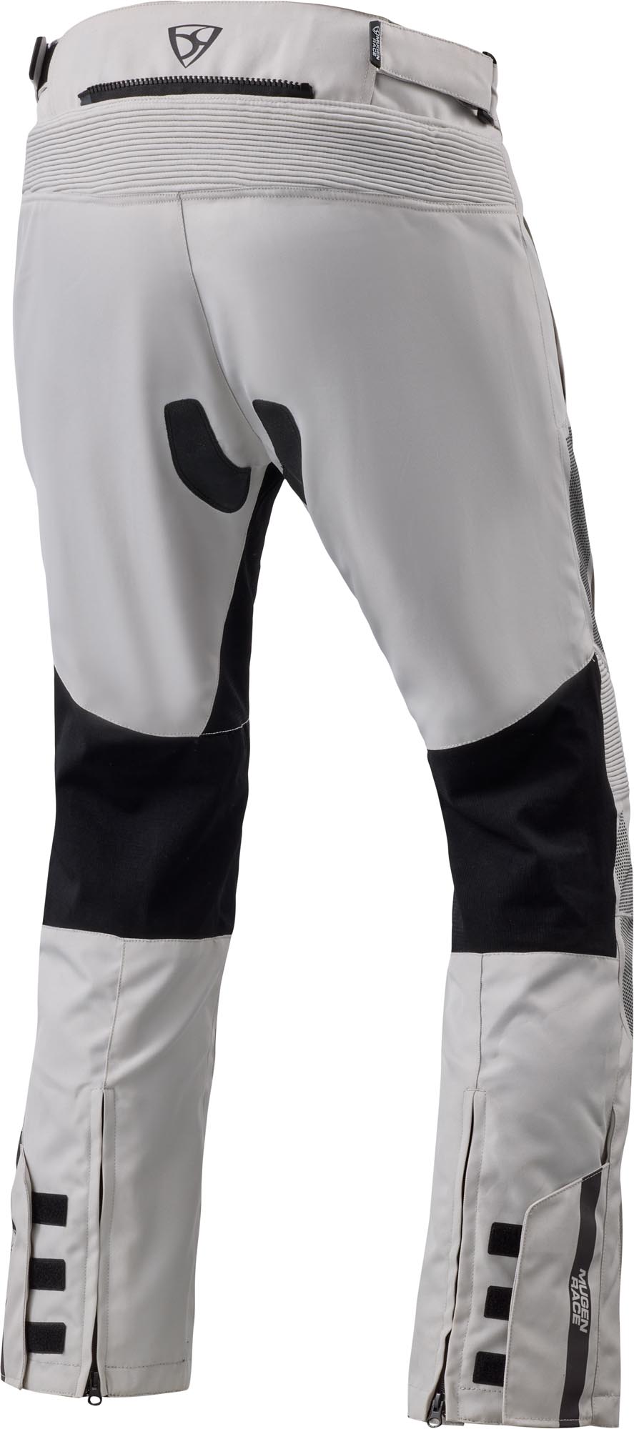 MUGENRACE Meshke Pantalon textile de moto imperméable Gris clair/Noir XL Figure 2
