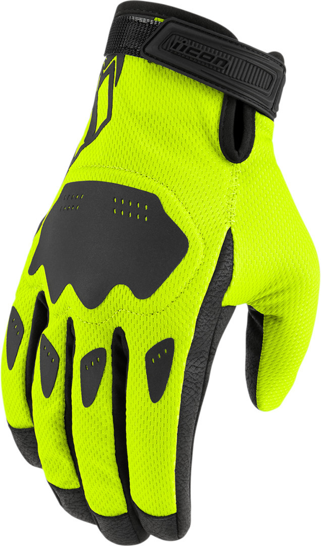 Icon Hooligan Motorfiets handschoenen Geel L Figuur 1