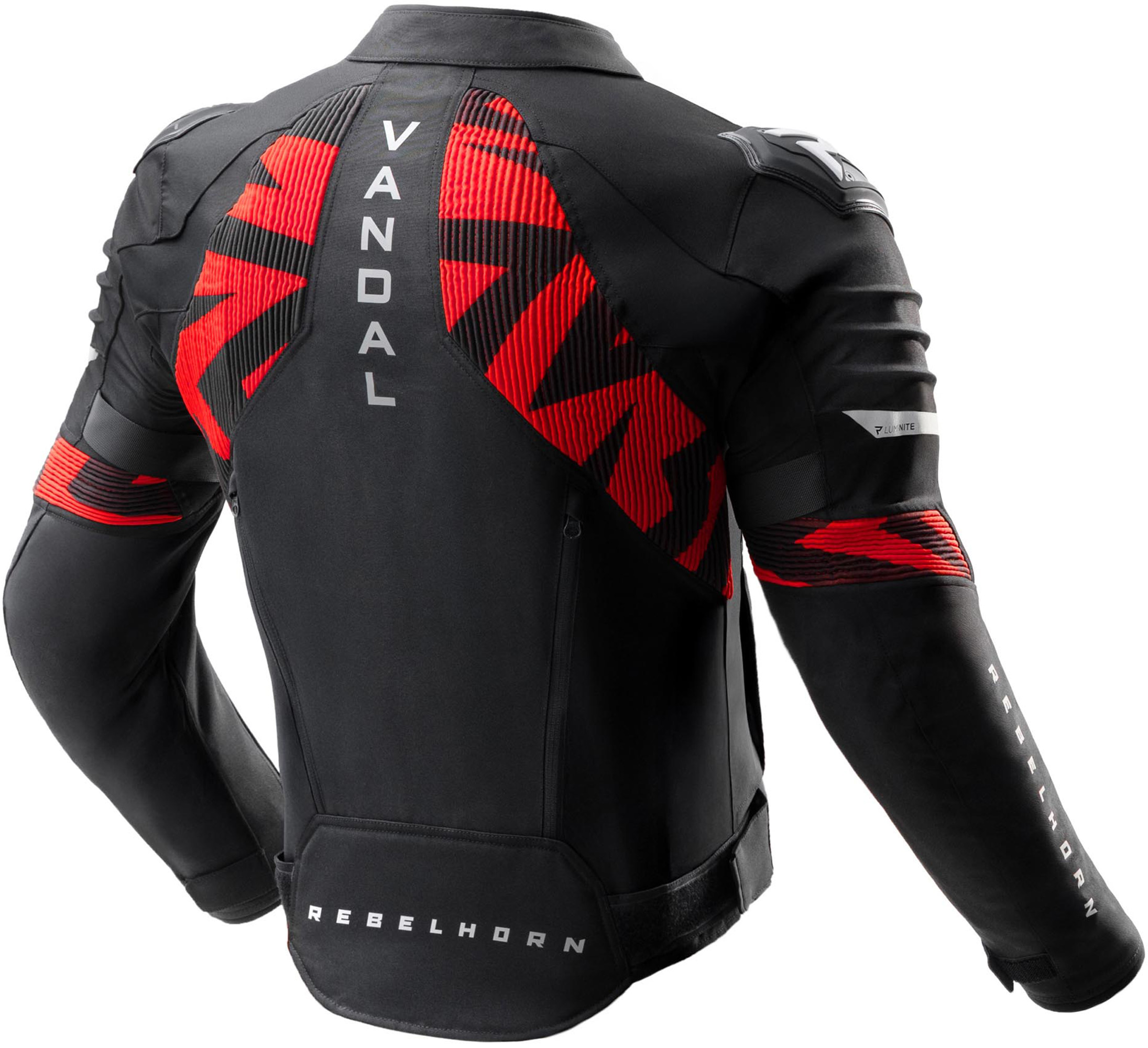 Rebelhorn Vandal 2 waterproof Motorcycle Textile Jacket black/red M Figure 2