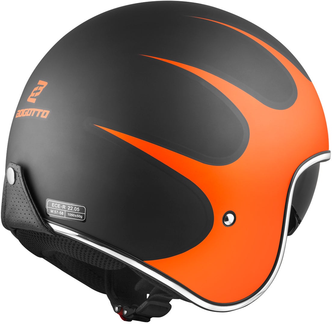 Bogotto V537 Wogi Jet hjelm sort mat/orange M Figur 2