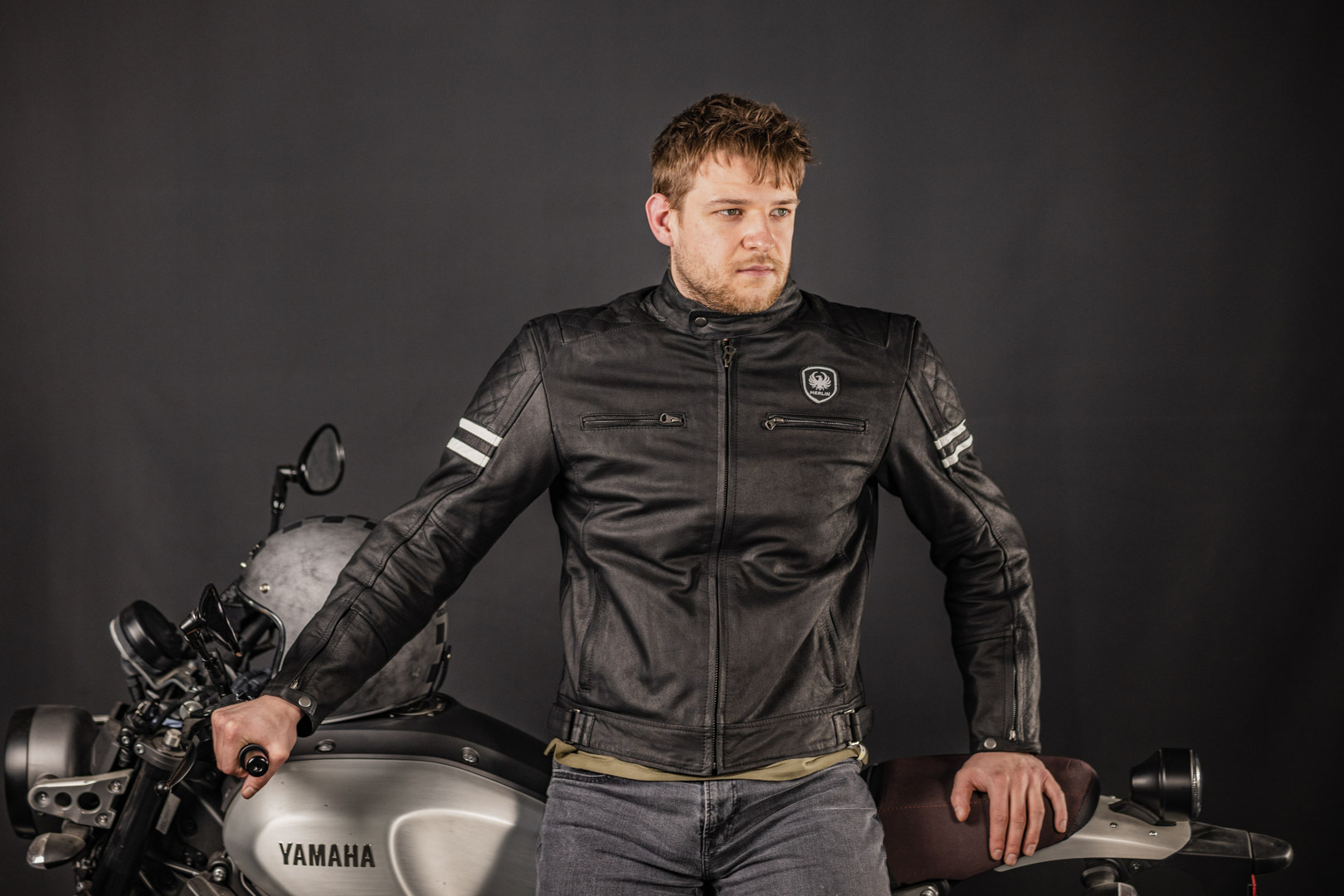 Merlin Hixon Heritage Motorcycle Leather Jacket black XL Figure 10