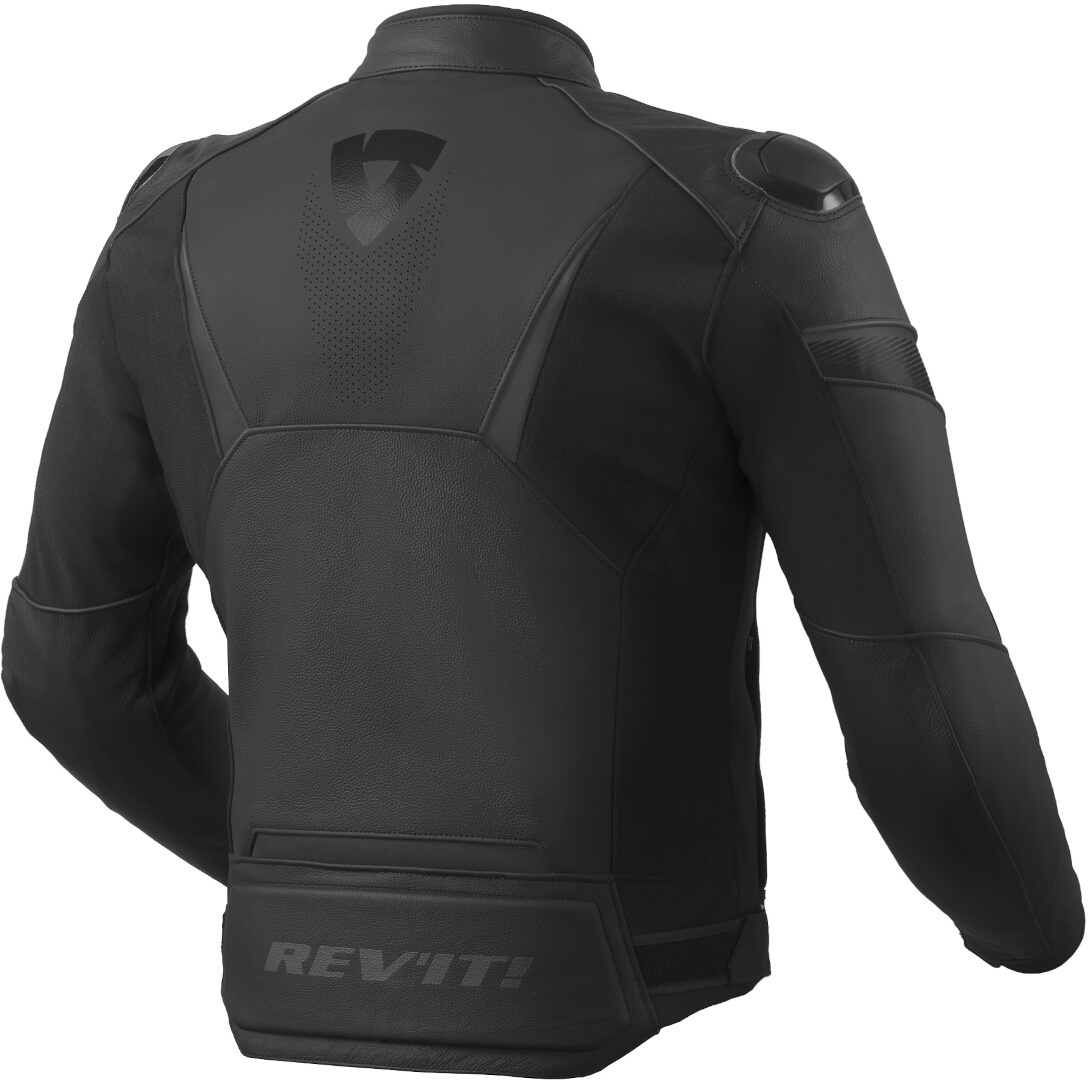 Revit Argon 2 perforerad motorcykel läderjacka svart/mörkgrå 52 Figur 2