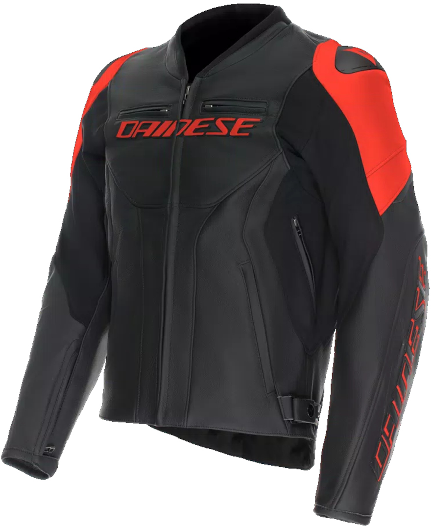Dainese Racing 5 2.0 Motorcycle Leather Jacket black/red 56 Figure 1