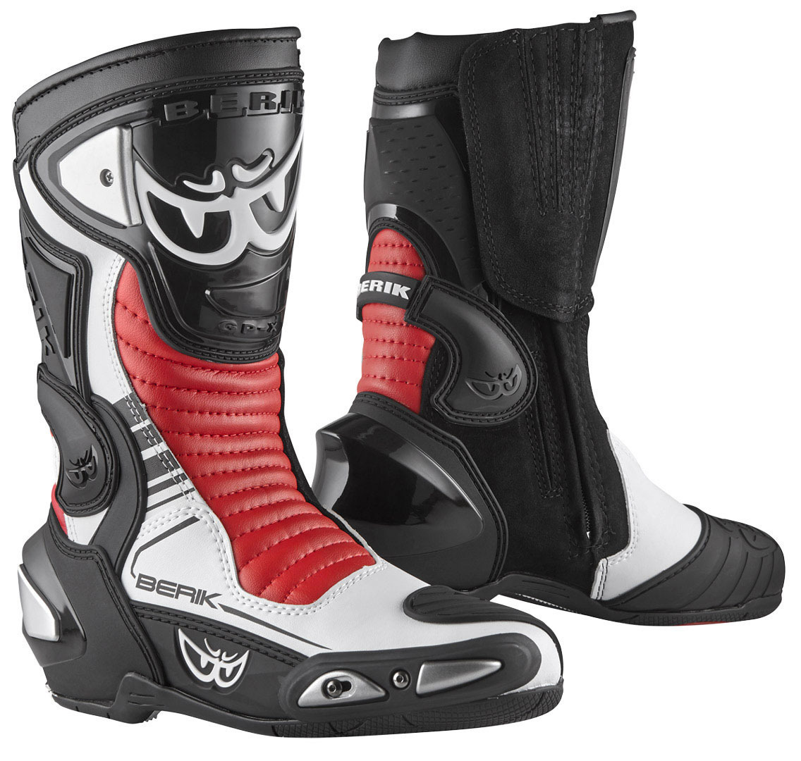 Berik Race-X EVO Motorcycle Boots black/white/red 43 Figure 1
