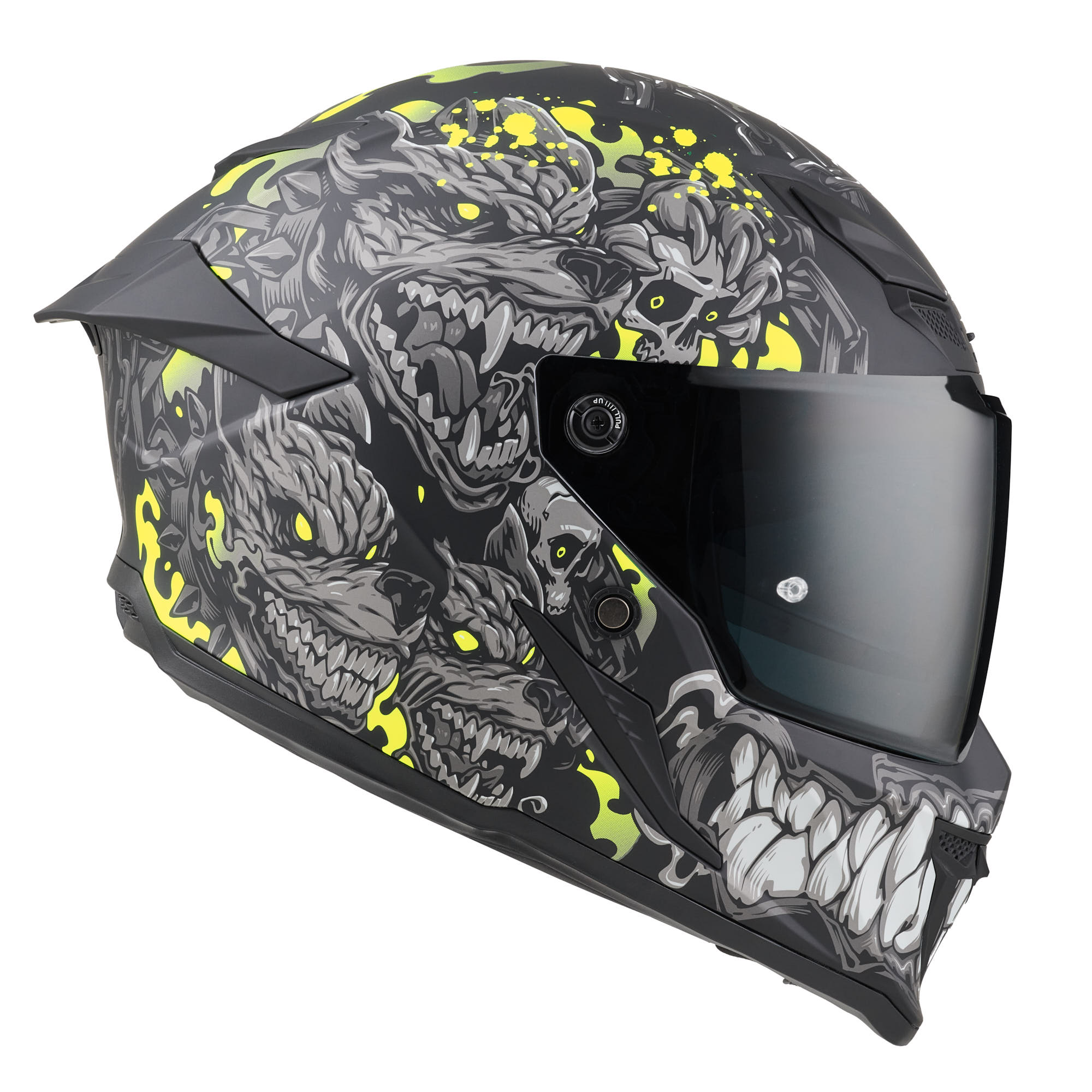 Bogotto Blade Gatekeeper Helmet black/grey/fluo-yellow L Figure 7
