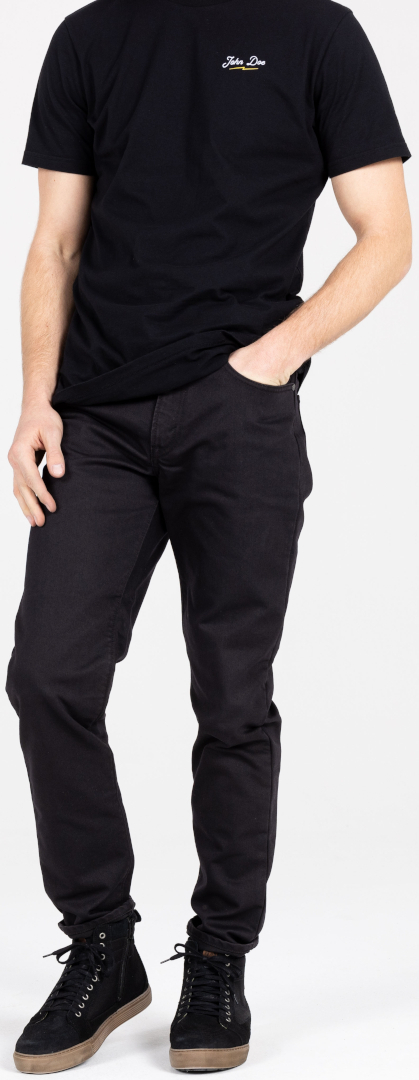John Doe Classic Tapered Motorcykel Jeans Sort 34/32 Figur 13