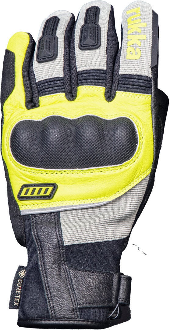 Rukka Rocky-R waterdichte motorhandschoenen geel/grijs 9 Figuur 1