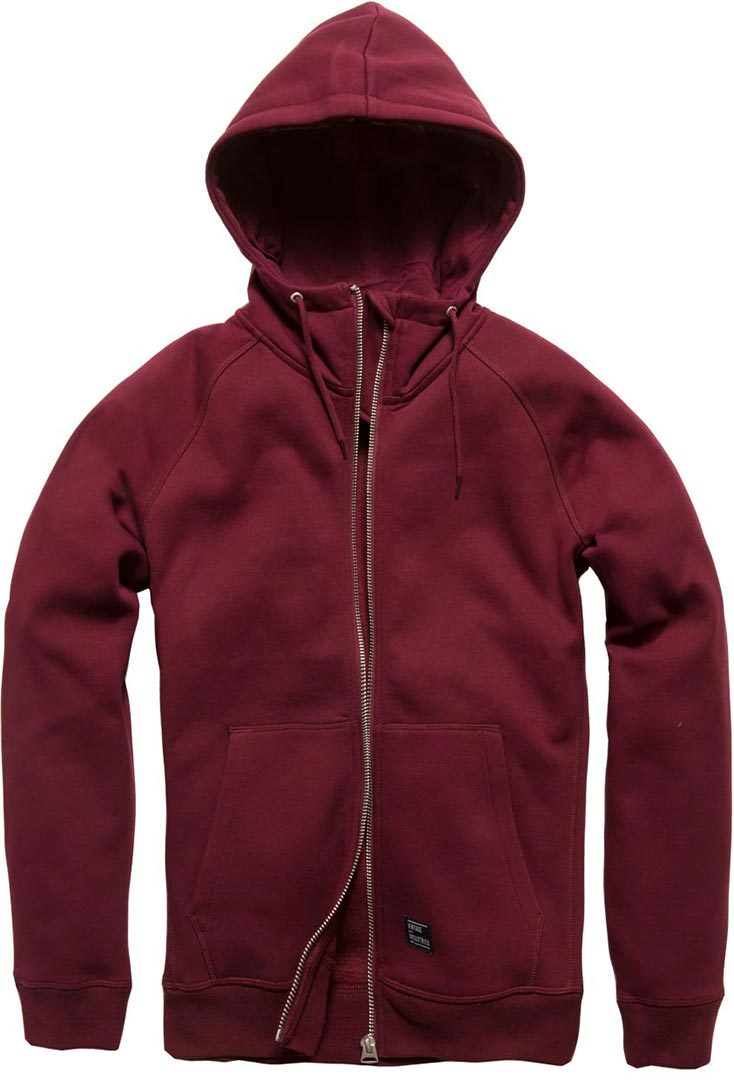 Vintage Industries Basing Sudadera con capucha Rojo burdeos M Figura 1