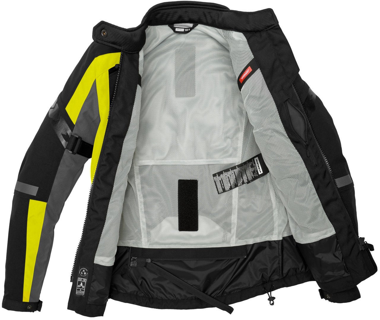 Spidi 4 Season Evo H2Out Ladies Motorcycle Textile Jacket black/yellow L Figure 7