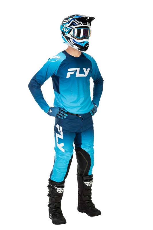 FLY Racing Evolution DST Hose - Blau/Weiß Abbildung 7