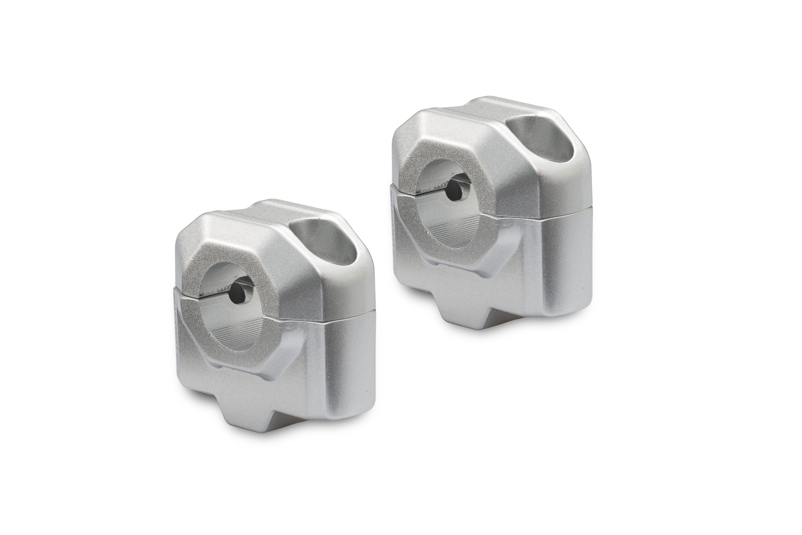 Ghidon SW-Motech pentru ghidon Ø 22 mm - H=25 mm. Argintiu. Figura 1
