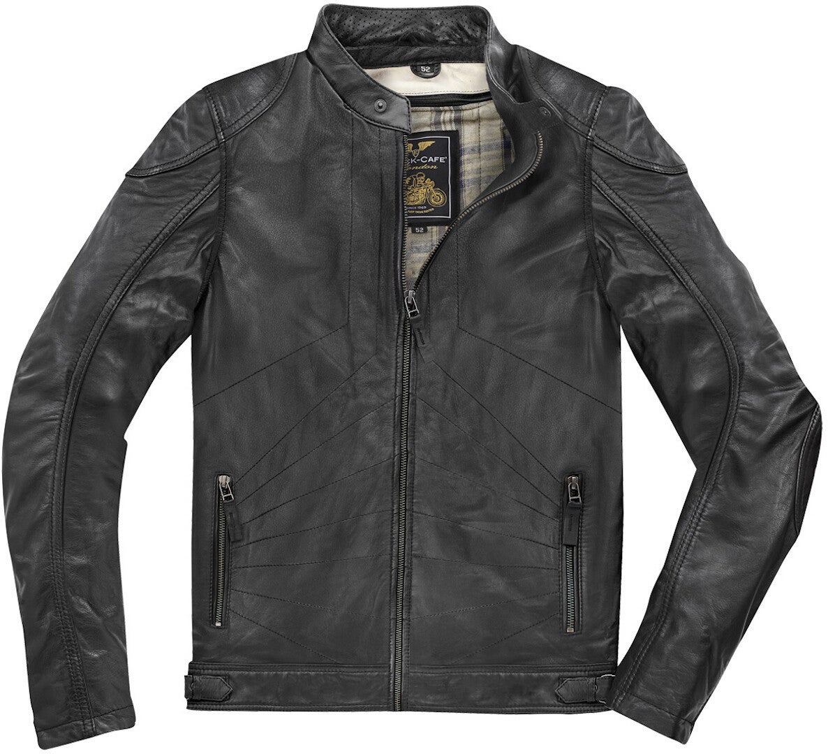 Black-Cafe London Atlanta Motorcycle Leather Jacket 54 Figure 1