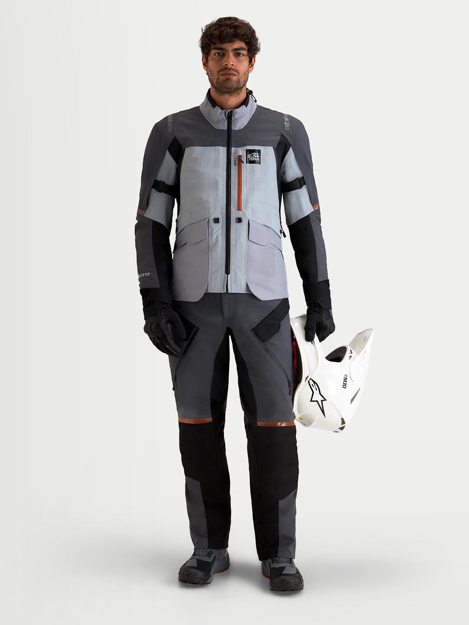 Alpinestars ST-7 V2 2L Gore-Tex Pantalon textile de moto imperméable Gris/Noir 3XL Figure 3