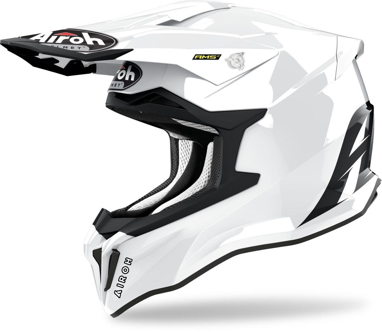 Airoh Strycker Color Carbon Cască de motocross alb S (55/56) Figura 1