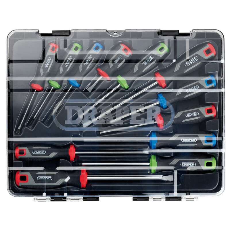 Draper Soft Grip Screwdriver Set - 12 Piece Figure 3