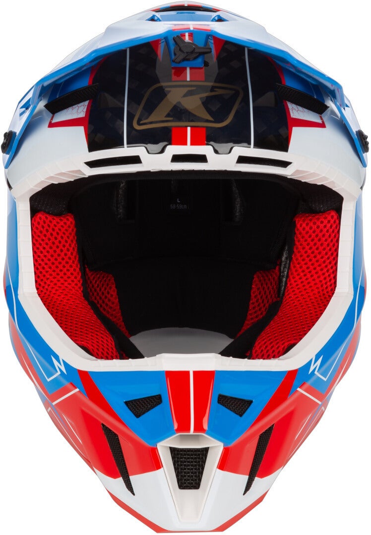 Side view of Klim F3 Carbon Velocity Snowmobile Helmet